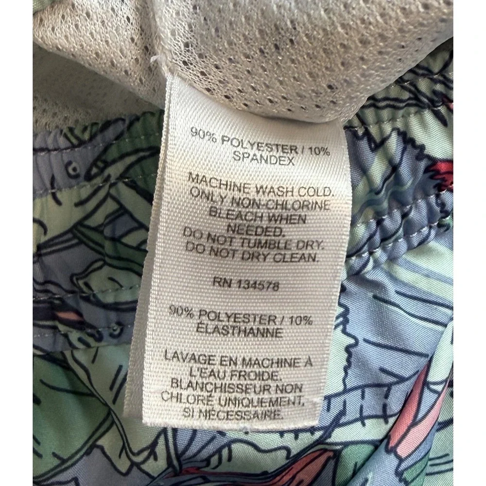 Vineyard Vines Boys Swim Trunks Board Short Sailfish Allover Print Medium 10/12